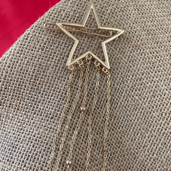 Last one 💕Star Tassels Drop Hair Clip Hair Pins - Picture 3 of 7